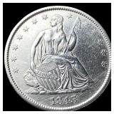 1843-O Silver Seated Liberty Half Dollar  CLOSELY