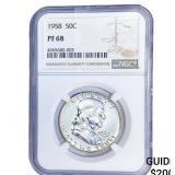 1958 Franklin Half Dollar NGC PF68