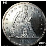 1863 Seated Liberty Dollar
