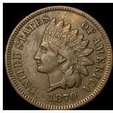 1870 Indian Head Cent NEARLY UNCIRCULATED
