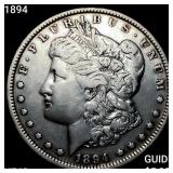 1894 Morgan Silver Dollar NEARLY UNCIRCULATED