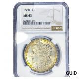 1888 Morgan Silver Dollar NGC MS63