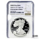 2020-W Silver Eagle NGC PF69 Ultra Cameo