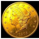 1905-S Liberty Head $20 Gold Double Eagle  CLOSEL