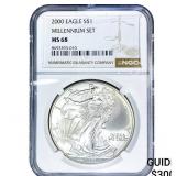 2000 Silver Eagle NGC MS68