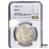 1885-O Morgan Silver Dollar NGC MS62