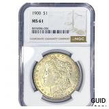 1900 Morgan Silver Dollar NGC MS61