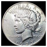 1927-S Silver Peace Dollar NEARLY UNCIRCULATED