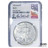 2020 Silver Eagle NGC MS70