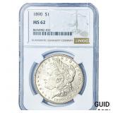 1890 Morgan Silver Dollar NGC MS62