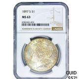 1897-S Morgan Silver Dollar NGC MS63