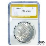 1884-O Morgan Silver Dollar PGA MS63