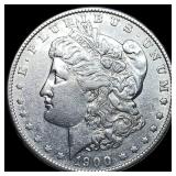 1900-S Silver Morgan Dollar ABOUT  UNCIRCULATED
