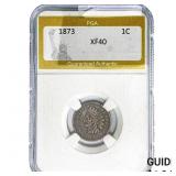 1873 Indian Head Cent PGA XF40
