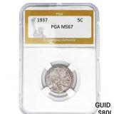 1937 Buffalo Nickel PGA MS67