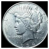 1934 Silver Peace Dollar UNCIRCULATED