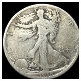 1918-D Walking Liberty Half Dollar LIGHTLY  CIRCU