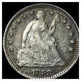 1858 Seated Liberty Half Dime LIGHTLY CIRCULATED