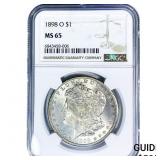 1898-O Morgan Silver Dollar NGC MS65