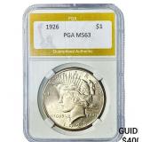1926 Silver Peace Dollar PGA MS63