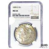 1899-O Morgan Silver Dollar NGC MS64