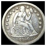 1856-O Silver Seated Liberty Dime NEARLY  UNCIRCU