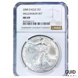 2000 Silver Eagle NGC MS69