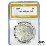 1884-O Morgan Silver Dollar PGA Brilliant UNC