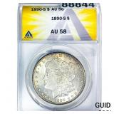 1890-S Morgan Silver Dollar ANACS AU58