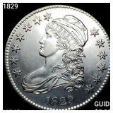 1829 Capped Bust Half Dollar CHOICE BU