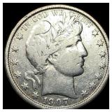 1907-O Silver Barber Half Dollar LIGHTLY  CIRCULA