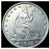 1854-O Silver Half Dollar UNCIRCULATED