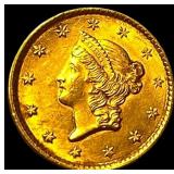 1856-S Gold $1 Liberty Head CLOSELY UNCIRCULATED