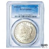 1883-O Morgan Silver Dollar PCGS MS64