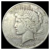 1934-S Peace Silver Dollar LIGHTLY CIRCULATED