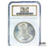 1886 Morgan Silver Dollar NGC MS65