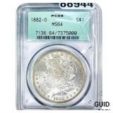 1882-O Morgan Silver Dollar PCGS MS64