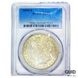 1890-S Morgan Silver Dollar PCGS AU55