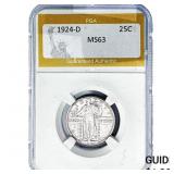 1924-D Standing Liberty Quarter PGA MS63