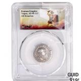 Roman Trajan, AD 98-117 Silver Denarius PNC VF