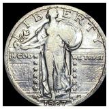 1927-S Silver Standing Liberty Quarter NEARLY  UN