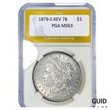 1879-S REV 78 Morgan Silver Dollar PGA MS63