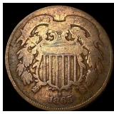 1865 Bronze Two-Cent Piece NICELY CIRCULATED