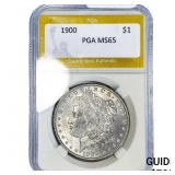 1900 Morgan Silver Dollar PGA MS65