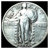 1930-S Silver Standing Liberty Quarter LIGHTLY CIR