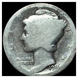1916 Mercury Dime NICELY CIRCULATED