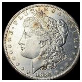1887 Morgan Silver Dollar CLOSELY UNCIRCULATED