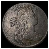 1807 Draped Bust Large Cent NEARLY UNCIRCULATED