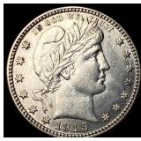 1915-D Silver Barber Quarter CLOSELY UNCIRCULATED