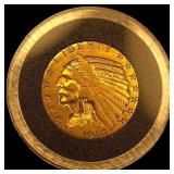 1910 Indian Head Half Eagle $5 Gold NEARLY UNCIRCU